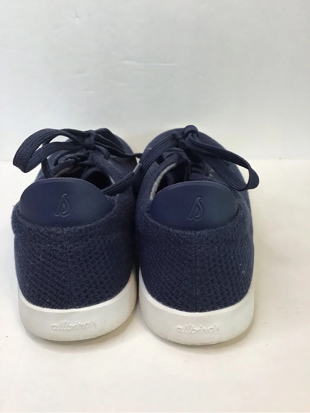 ALLBIRDS Tree Pipers Navy Knit Women’s Casual Lace Up White Sole Sneakers 9